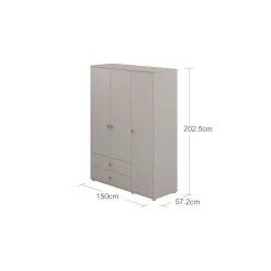 Shop FLEXA Garderobeskab Natural Green/Grey Washed Pine