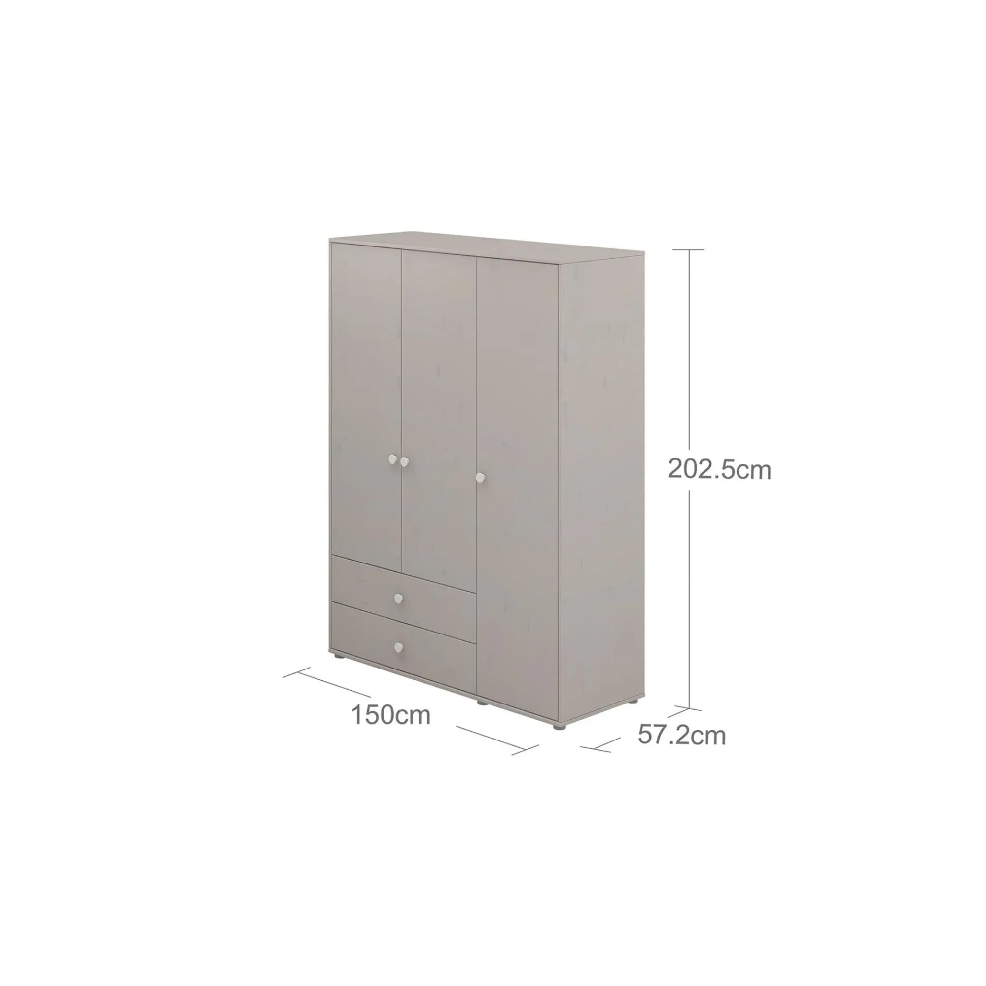 Cheap FLEXA Garderobeskab White/Grey Washed Pine