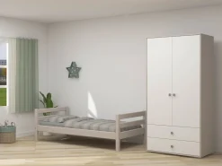 Best FLEXA Garderobeskab Natural Green/Grey Washed Pine
