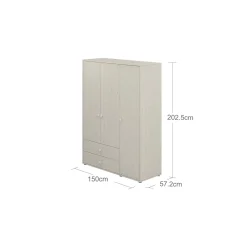 Best FLEXA Garderobeskab White/White Washed Pine