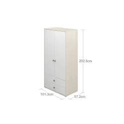 Cheap FLEXA Garderobeskab Natural Green/White Washed Pine