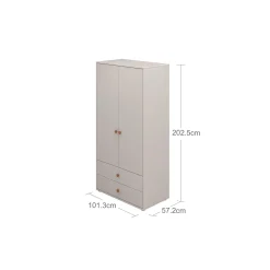 Cheap FLEXA Garderobeskab Light Blush/Grey Washed Pine