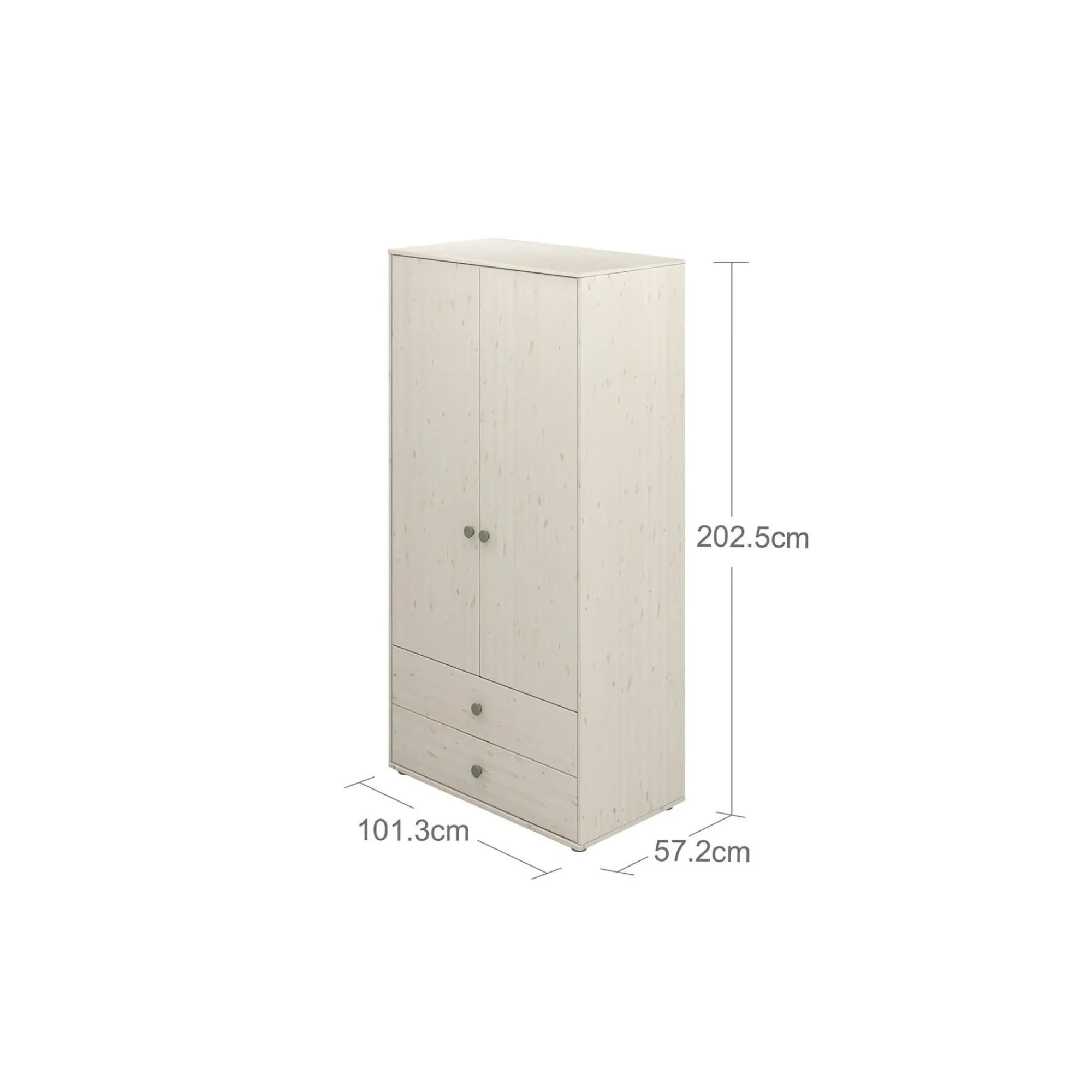 Sale FLEXA Garderobeskab Natural Green/White Washed Pine