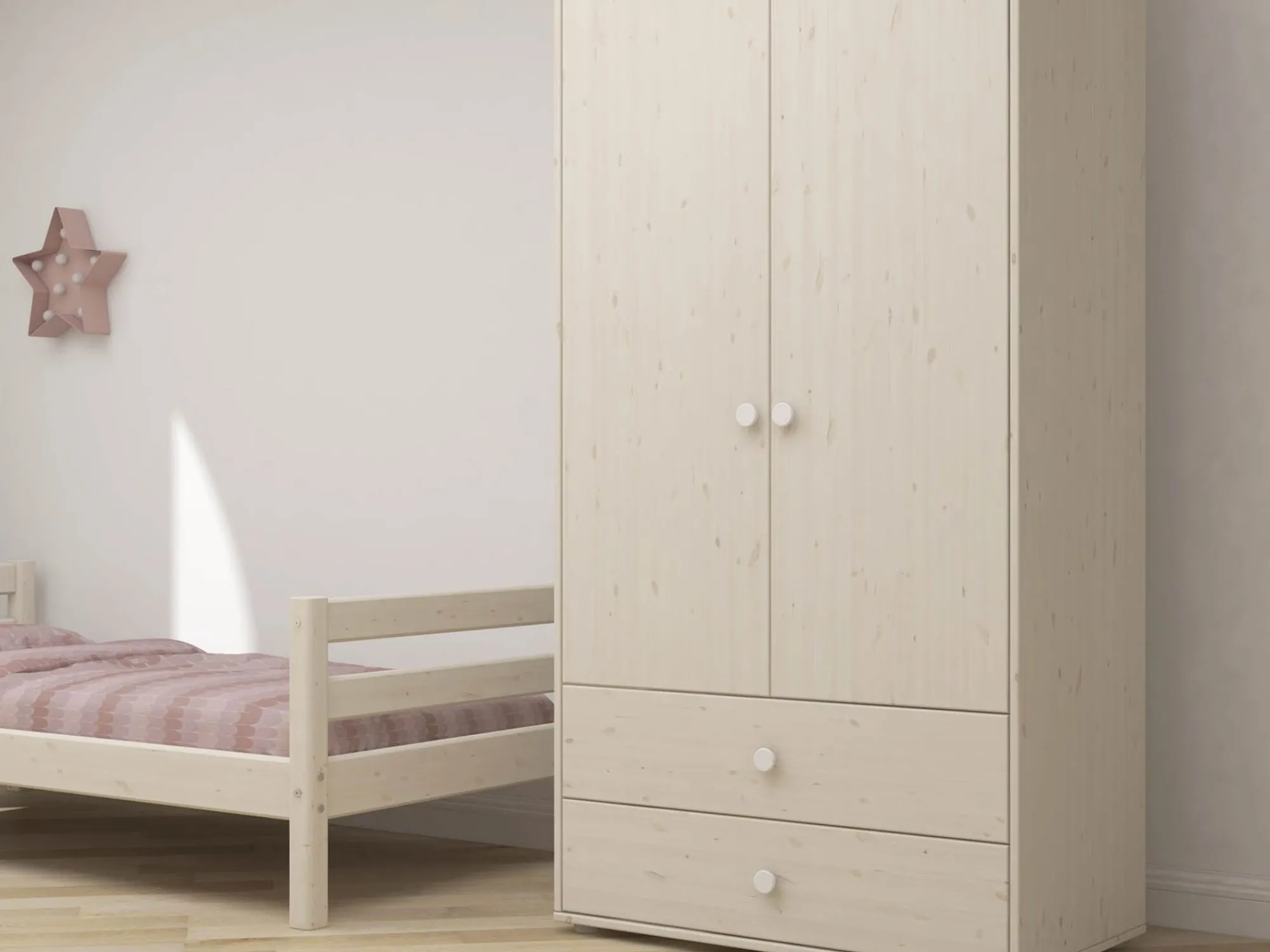 Sale FLEXA Garderobeskab White/White Washed Pine