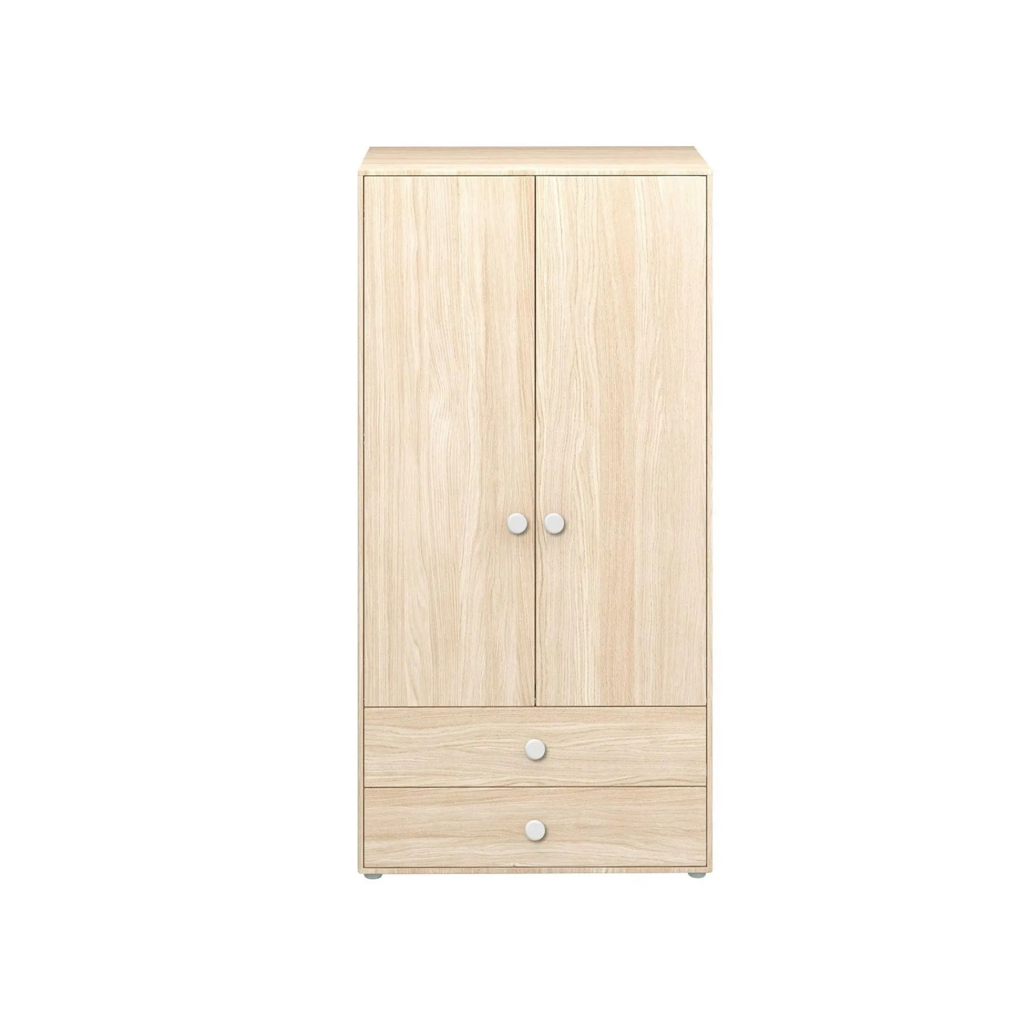 Store FLEXA Garderobeskab, Hojt White/Oak