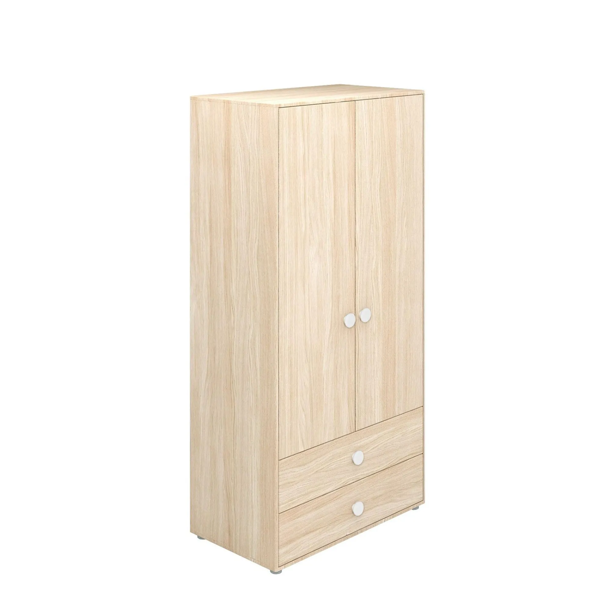 Store FLEXA Garderobeskab, Hojt White/Oak