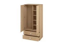 Store FLEXA Garderobeskab, Hojt White/Oak