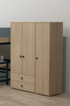 Clearance FLEXA Garderobeskab, Hojt Blueberry/Oak