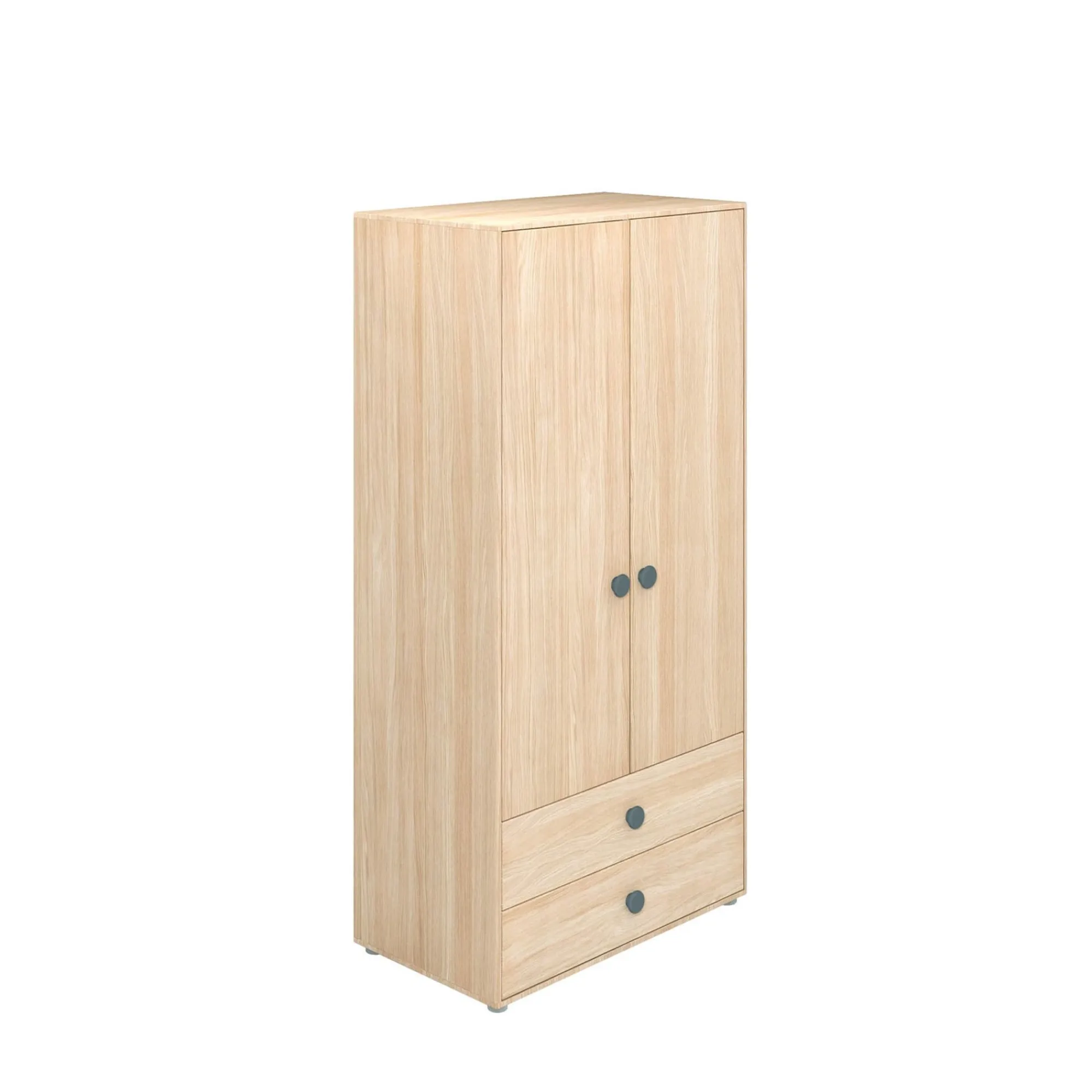 Clearance FLEXA Garderobeskab, Hojt Blueberry/Oak