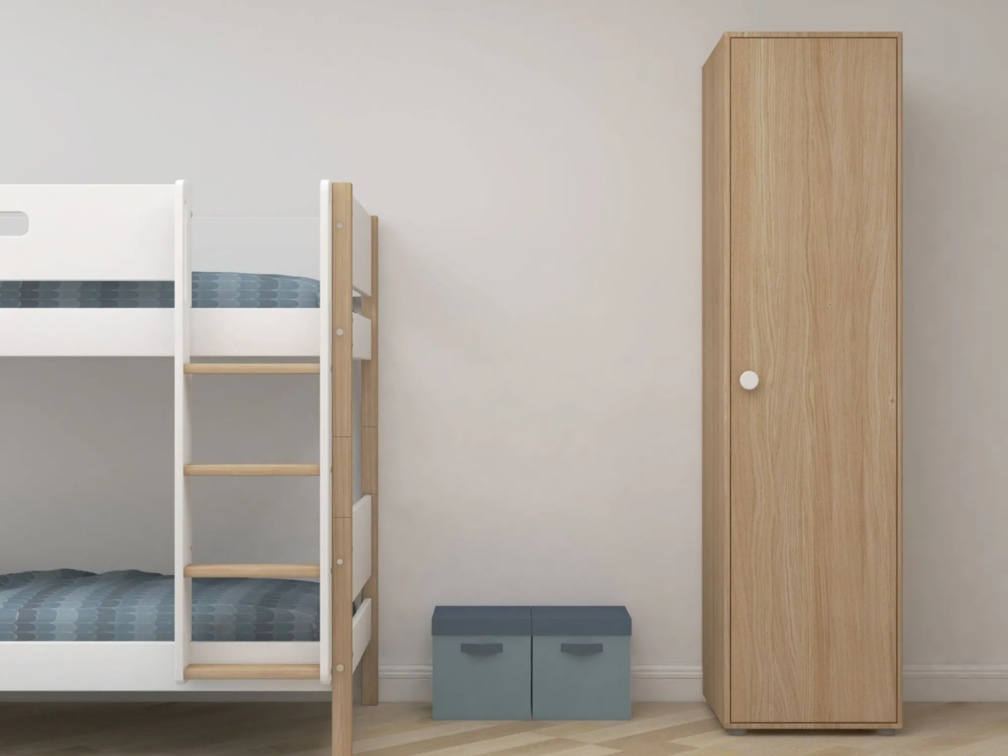Cheap FLEXA Garderobeskab, Hojt White/Oak
