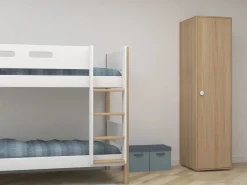 Cheap FLEXA Garderobeskab, Hojt White/Oak