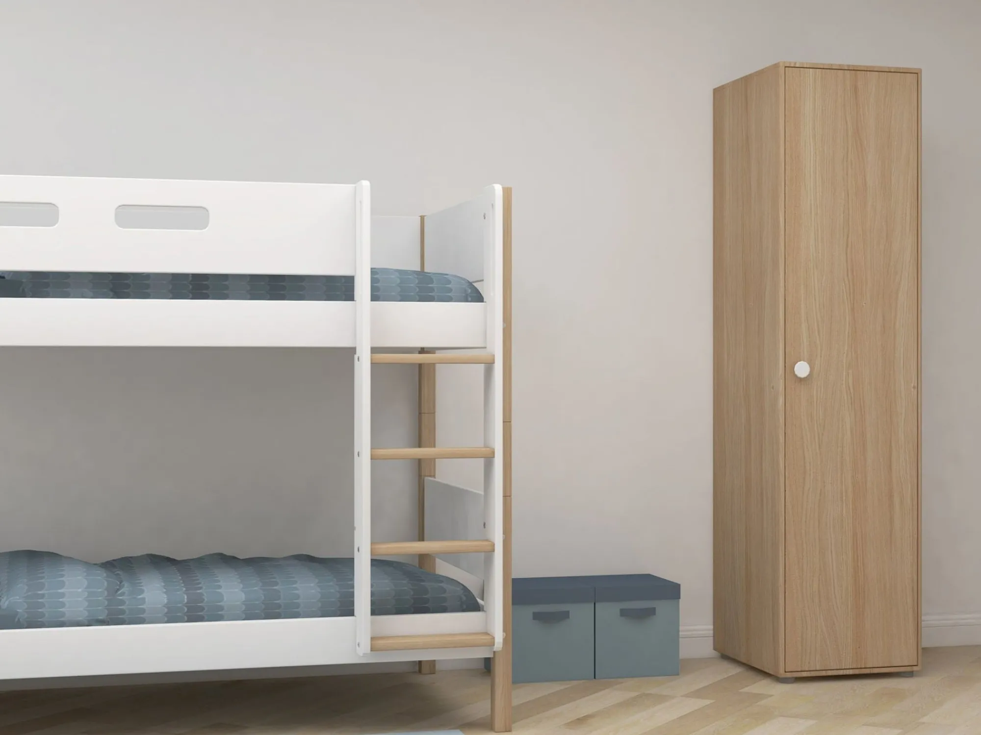 Cheap FLEXA Garderobeskab, Hojt White/Oak