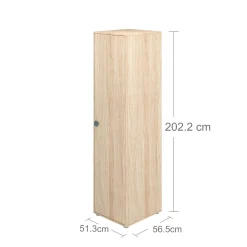 Online FLEXA Garderobeskab, Hojt Blueberry/Oak