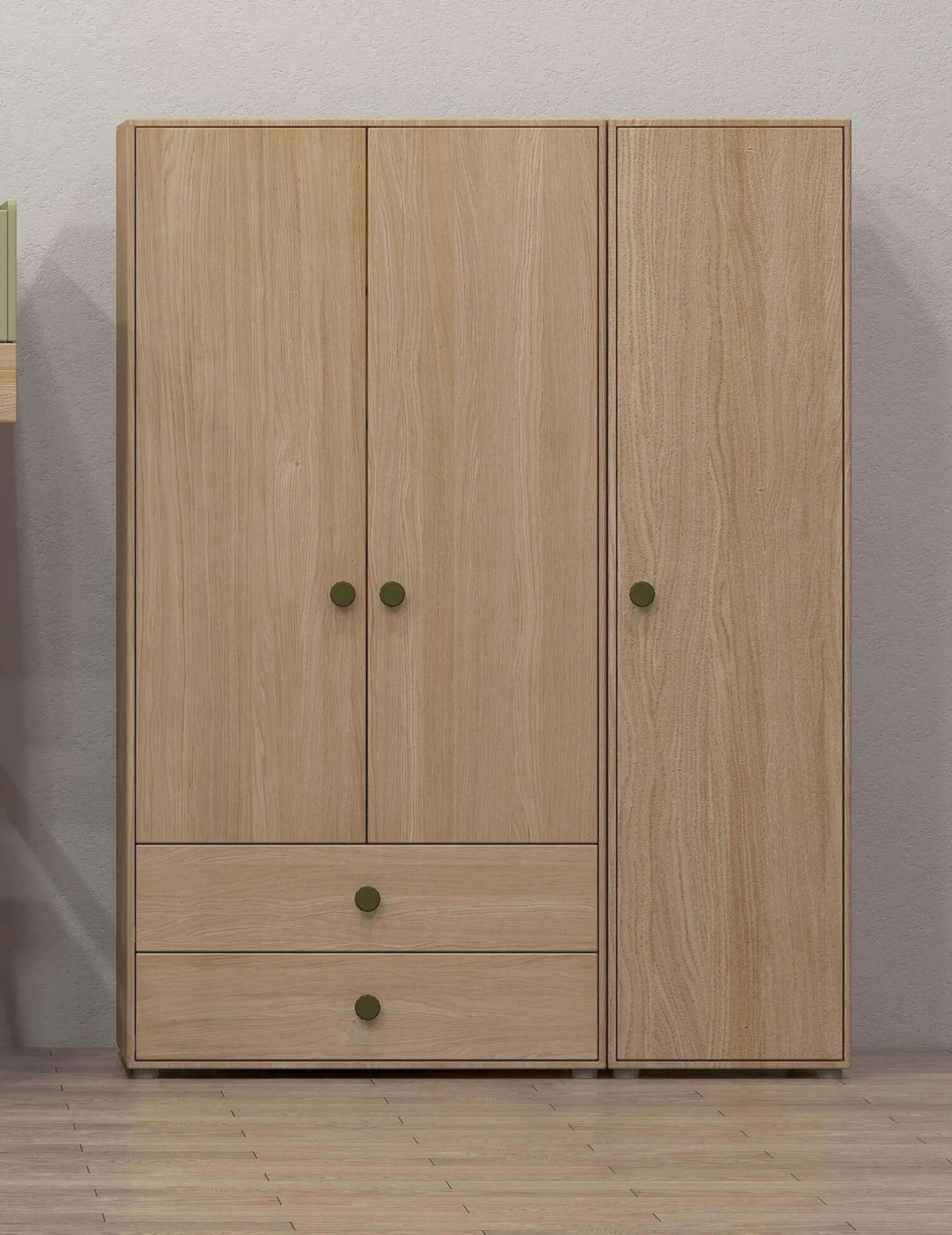 Sale FLEXA Garderobeskab, Hojt Kiwi/Oak