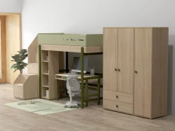 Sale FLEXA Garderobeskab, Hojt Kiwi/Oak