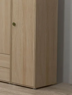Sale FLEXA Garderobeskab, Hojt Kiwi/Oak