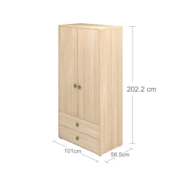 Fashion FLEXA Garderobeskab, Hojt Kiwi/Oak