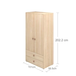 Best FLEXA Garderobeskab, Hojt Cherry/Oak