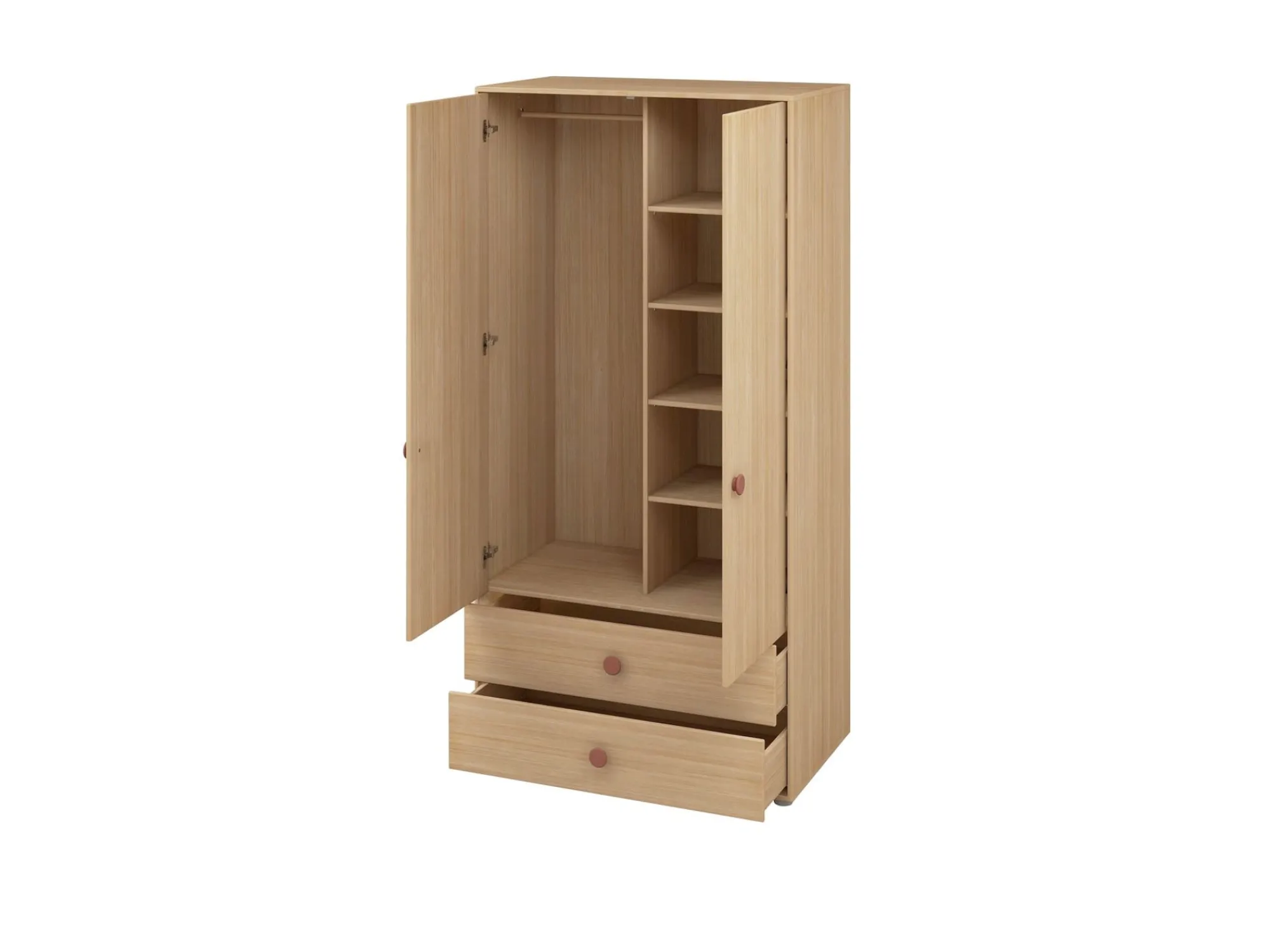 Best FLEXA Garderobeskab, Hojt Cherry/Oak