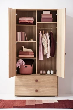 Best FLEXA Garderobeskab, Hojt Cherry/Oak