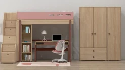 Best FLEXA Garderobeskab, Hojt Cherry/Oak