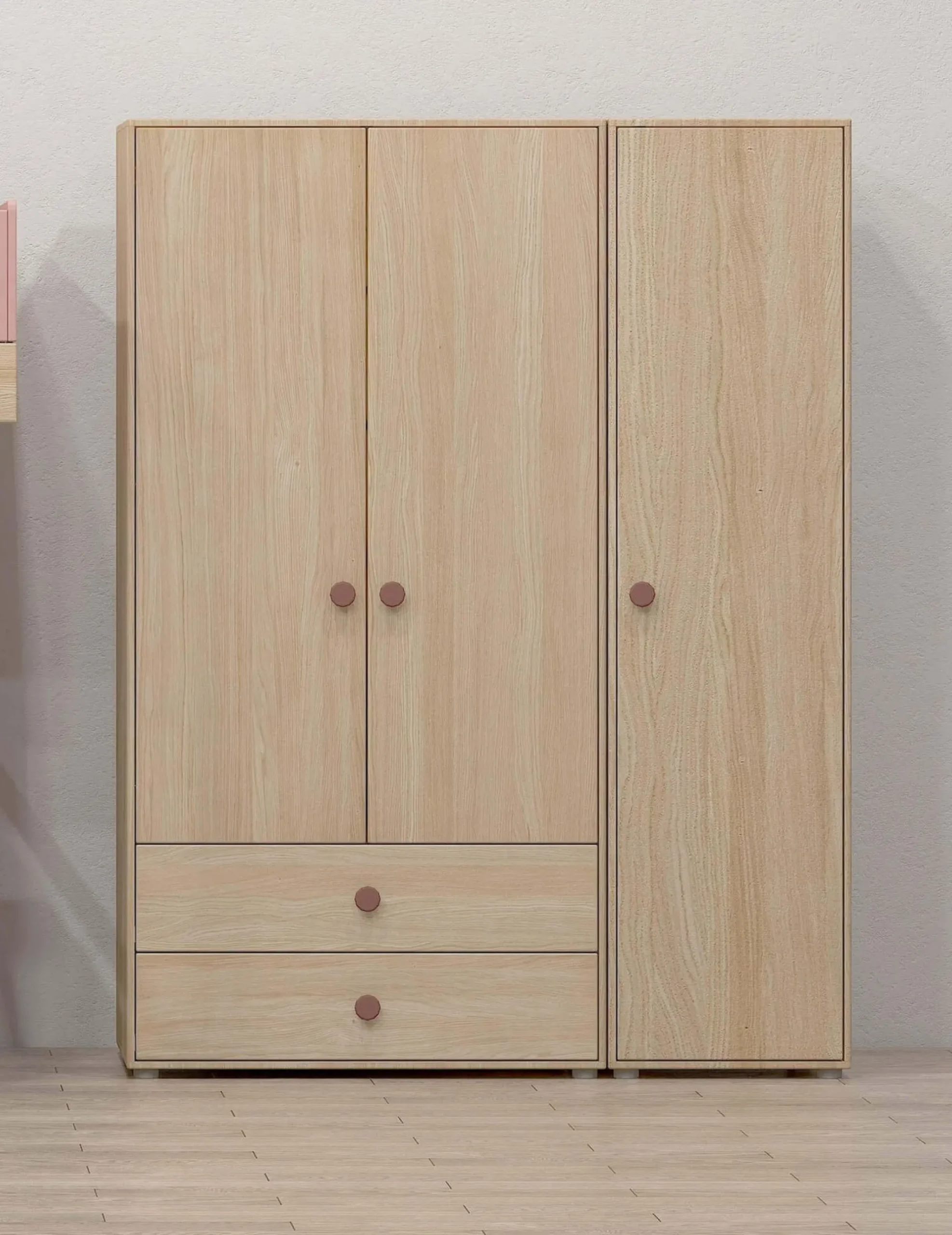 Best FLEXA Garderobeskab, Hojt Cherry/Oak