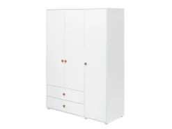 Online FLEXA Garderobeskab, 3 Lager + 2 Skuffer White/Blush