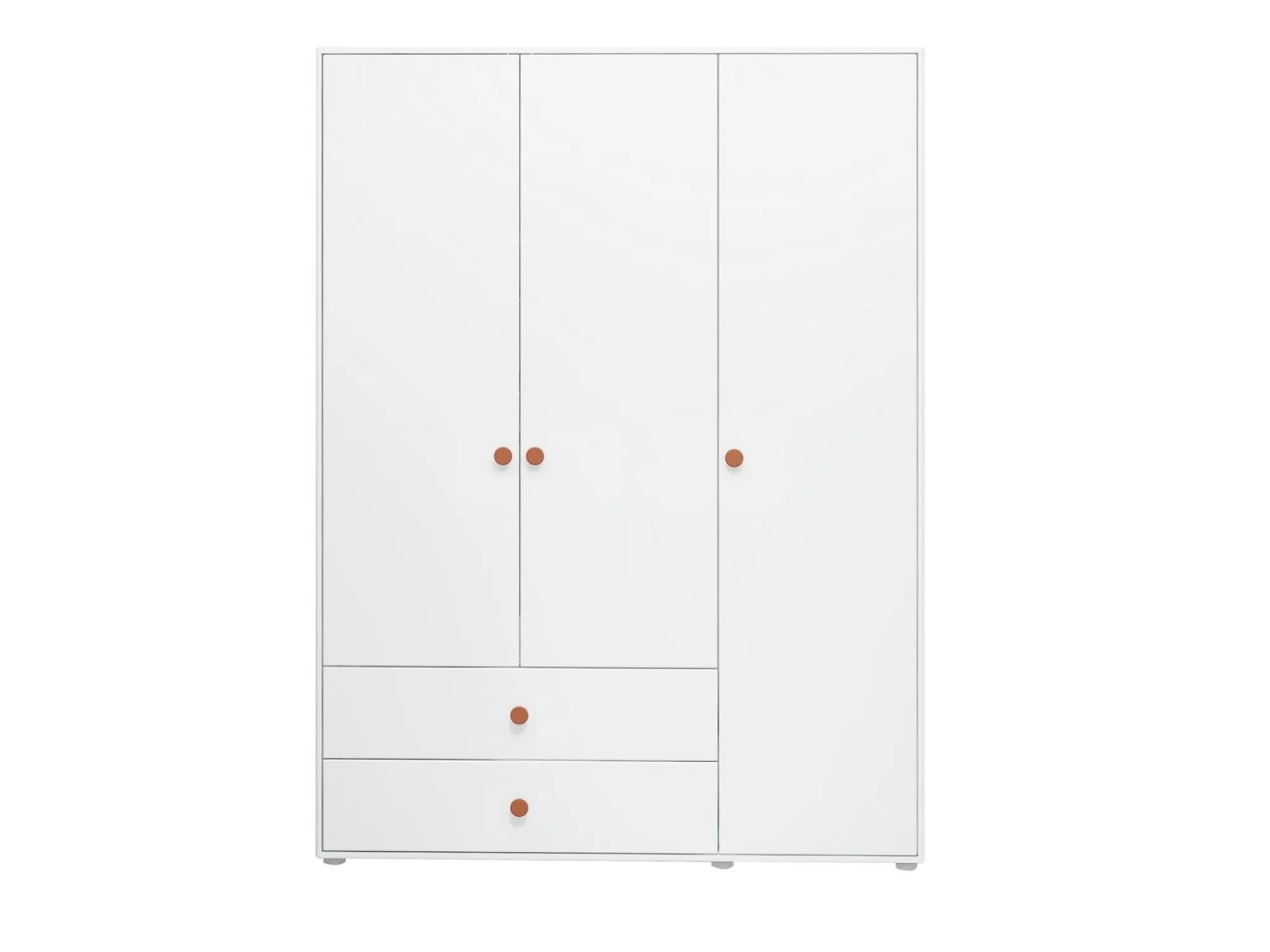 Online FLEXA Garderobeskab, 3 Lager + 2 Skuffer White/Blush