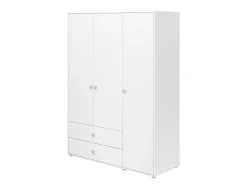 Shop FLEXA Garderobeskab, 3 Lager + 2 Skuffer White/Oak