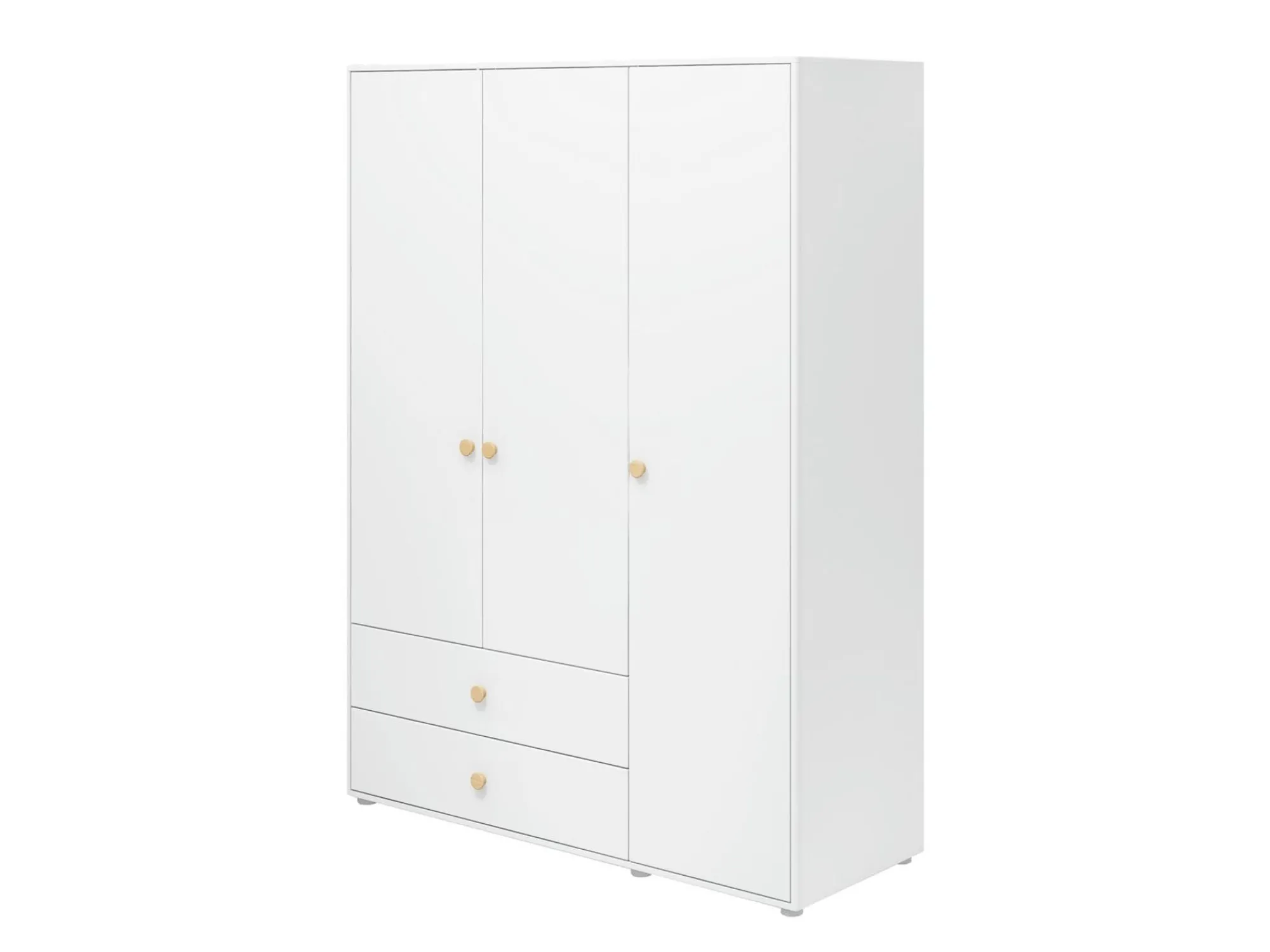 Shop FLEXA Garderobeskab, 3 Lager + 2 Skuffer White/Oak