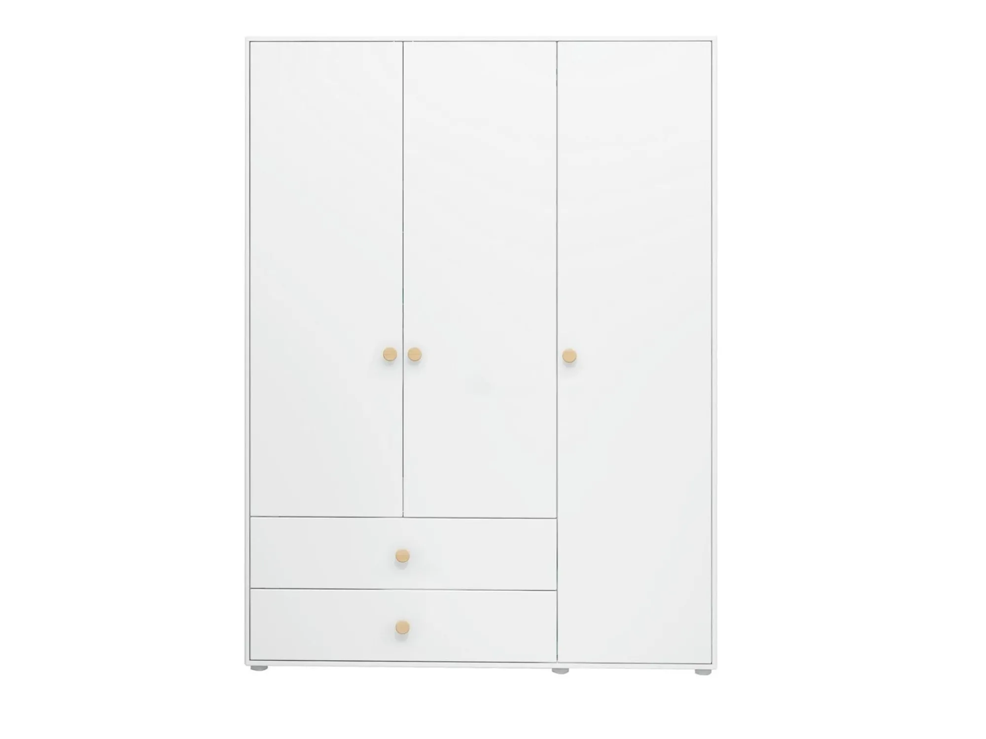 Shop FLEXA Garderobeskab, 3 Lager + 2 Skuffer White/Oak