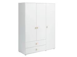 Shop FLEXA Garderobeskab, 3 Lager + 2 Skuffer White/Oak