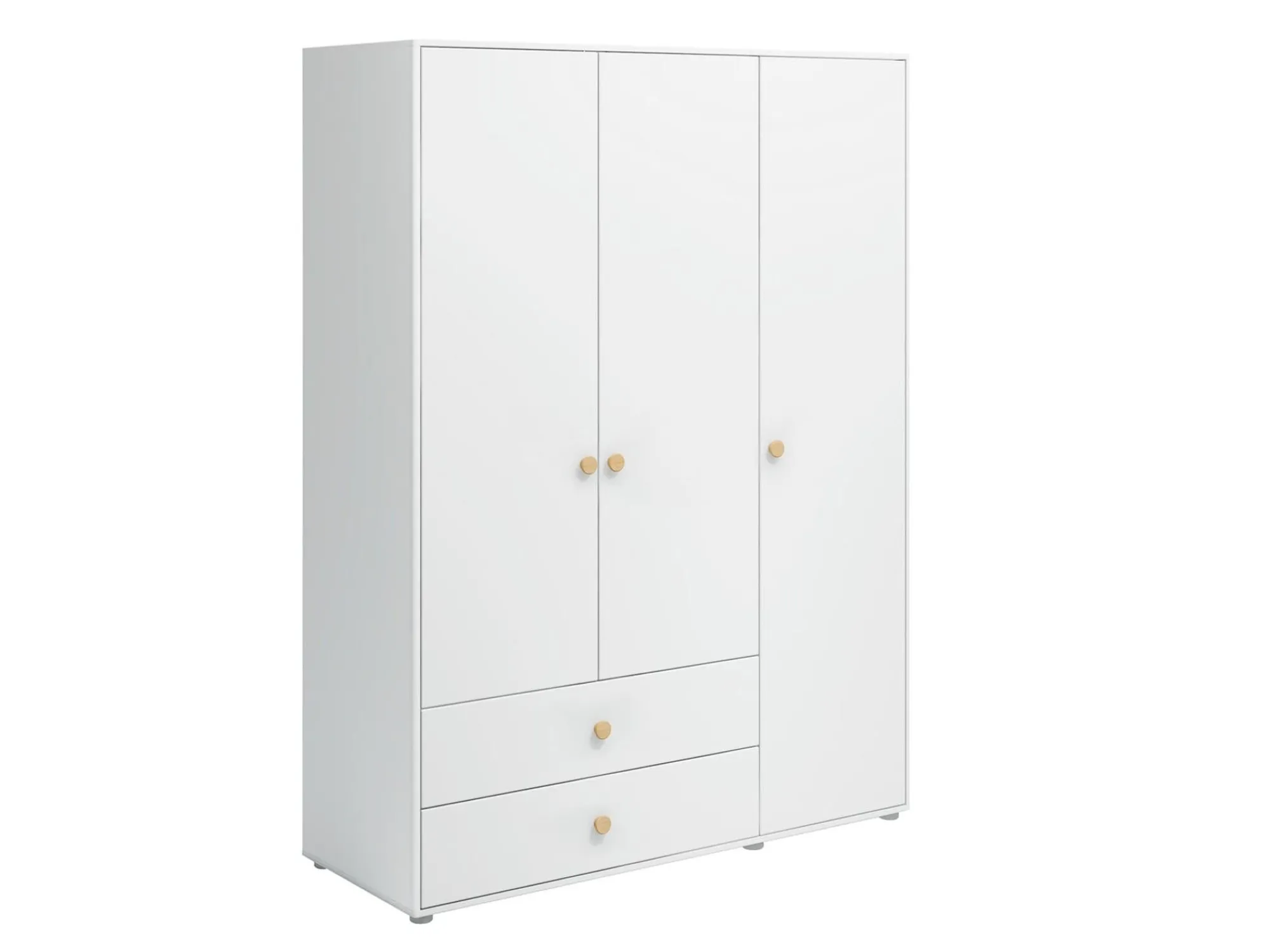 Shop FLEXA Garderobeskab, 3 Lager + 2 Skuffer White/Oak