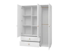 Shop FLEXA Garderobeskab, 3 Lager + 2 Skuffer White/Oak