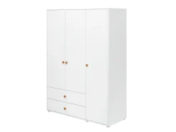 Cheap FLEXA Garderobeskab, 3 Lager + 2 Skuffer White/Mustard