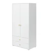 Store FLEXA Garderobeskab, 2 Lager + 2 Skuffer White/Oak