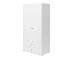 Store FLEXA Garderobeskab, 2 Lager + 2 Skuffer White/Oak