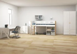 Store FLEXA Garderobeskab, 2 Lager + 2 Skuffer White/Oak