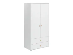Store FLEXA Garderobeskab, 2 Lager + 2 Skuffer White/Oak