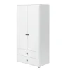 Store FLEXA Garderobeskab, 2 Lager + 2 Skuffer White/Deep Green