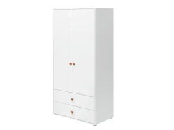 Best FLEXA Garderobeskab, 2 Lager + 2 Skuffer White/Blush