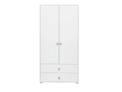 Outlet FLEXA Garderobeskab, 2 Lager + 2 Skuffer White/Natural Green