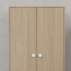 Clearance FLEXA Garderobeskab, Lav White/Oak