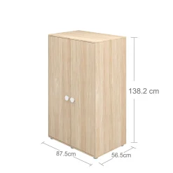 Clearance FLEXA Garderobeskab, Lav White/Oak