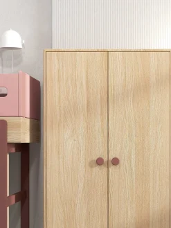 Best FLEXA Garderobeskab, Lav Cherry/Oak