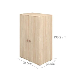 Best FLEXA Garderobeskab, Lav Cherry/Oak
