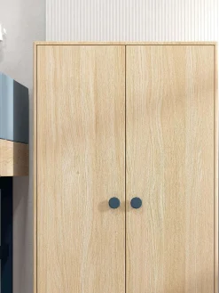 Discount FLEXA Garderobeskab, Lav Blueberry/Oak