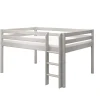 Clearance FLEXA Halvhøj Seng, 140 Cm Bredde Grey Washed Pine
