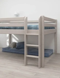 Clearance FLEXA Halvhøj Seng, 140 Cm Bredde Grey Washed Pine
