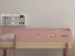 Cheap FLEXA Halvhøj Seng Med Lige Stige Cherry/Oak
